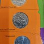 First State Quarters of The United States Collector's Map 1999-2008 Complete Set