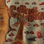 Large Vintage BALI RAMAYANA TRADITIONAL Hand Painted Canvas Fabric Artwork Art