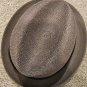 Authentic Vintage Maclane Supreme New York Deflex Milan Weave Gray Fedora Hat 7"