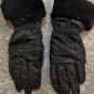 UGGS UGG FONTANNE SMART GLOVES SHEARLING TRIM BLACK S/M women's mitten leather