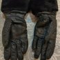 UGGS UGG FONTANNE SMART GLOVES SHEARLING TRIM BLACK S/M women's mitten leather