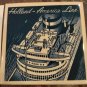 Holland America Line 4 Coasters Delft Blue Ceramic Tile Cork Back Ship Vintage