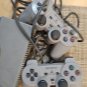 Sony PlayStation 1 Video Game Console Plus 2 Remotes & Memory Card Vintage 80's