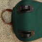 Vintage Ralph Lauren Polo Green Canvas Travel Bag Large Rolling Duffle wheels