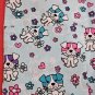 Sky Blue Puppy Dog Flower BFF Medical Uniform Scrubs Top Pockets Court all sizes
