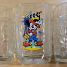 McDonald's Walt Disney World Mickey Mouse Set of 3 Glass Cups 2000 Studios Epcot