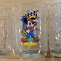 McDonald's Walt Disney World Mickey Mouse Set of 3 Glass Cups 2000 Studios Epcot