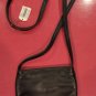 Vintage LOEWE Crossbody lambskin leather Shoulder Black Maroon bag handbag NWT