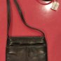 Vintage LOEWE Crossbody lambskin leather Shoulder Black Maroon bag handbag NWT
