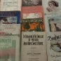 Lot of 12 Antique Vintage Sheet Music 1905-1919 musical Sinbad mine love deco
