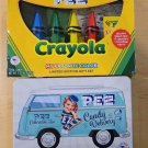 Lot of 2 New PEZ Collectable Candy Tin And Crayola Limited Edition Gift Set 2018