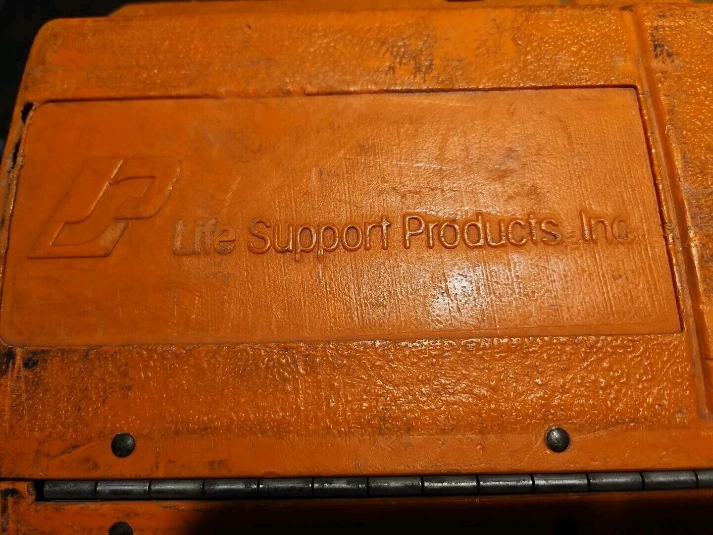 Used LSP LIFE SUPPORT PRODUCTS ORANGE CASE FOR PORTABLE RESUSCITATOR SYSTEM