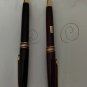 Vintage Germany 1995 Mont Blanc Meisterstuck M164 Ballpoint Black Burgundy Pens