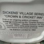 NEW Dept 56 Dickens Crown Cricket Inn Heritage Village 5750-9 1st Ed 1992 lights