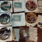 Lot of 6 Vintage Collectable Plates Cal Ripken Babe Ruth Lou Gehrig DiMaggio COA