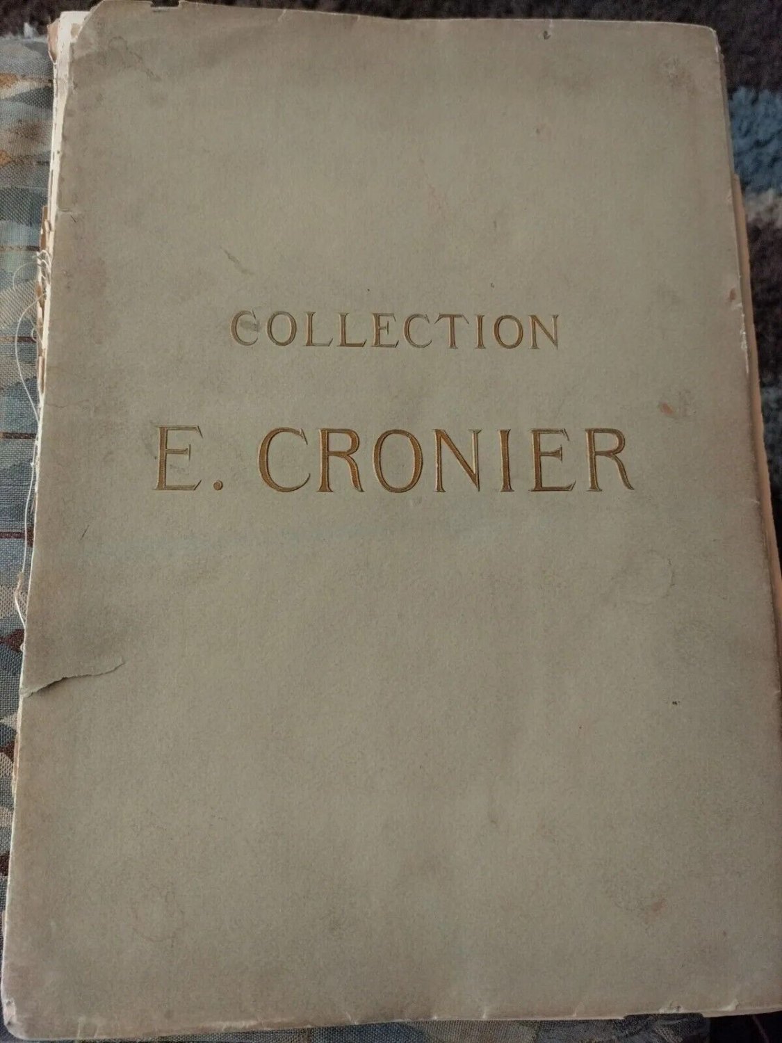 Original antique Collection's Ernest Cronier large book  illustrations color