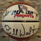 Authentic Nets 2002 Playoffs Bill Walton Auto Autographed Signed Mini Basketball