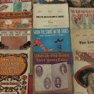Lot of 12 Antique Vintage Sheet Music  1901-1917 Yip-I-Addy-I-Ay hearts starmer