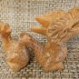 Vintage hand carved wooden dragon rare chinese figure table statue ornament Fire