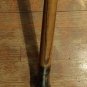 Collectable Antique Vintage Brass SOLID CANE oak walking stick 35 1/8" bullet