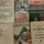 Lot of 12 Antique Vintage Sheet Music 1897-1918 roses old scotch song rosebud