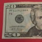 $20 Dollar 2017 Bill Note Fancy 11291288 Serial Number 11/29/12 Birthday Error