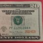 $20 Dollar 2017 Bill Note Fancy 11291288 Serial Number 11/29/12 Birthday Error