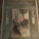 NICE 1909 Sunset Echoes F W Vandersloot Vintage Sheet Music Cover Art REVERIE