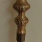 Wood Antique Vintage Heavy SOLID BRASS CANE oak walking stick 39" needs repair