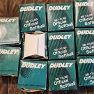 LOT of 11 New OFFICIAL Softballs Dudley White Stitch Leather Covered SB 12LND