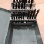 Used Drill 38 Bit Set In Metal Case Missing Some Black Heavy Duty A Z 1/2" Tools