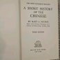 Vintage Book A SHORT HISTORY OF THE CHINESE Mary A Nourse Vintage Hardback 1943