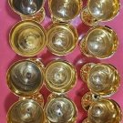 Lot Of 18 VTG International Silver Co 23KT Gold Electroplate Chalice Wine Goblet