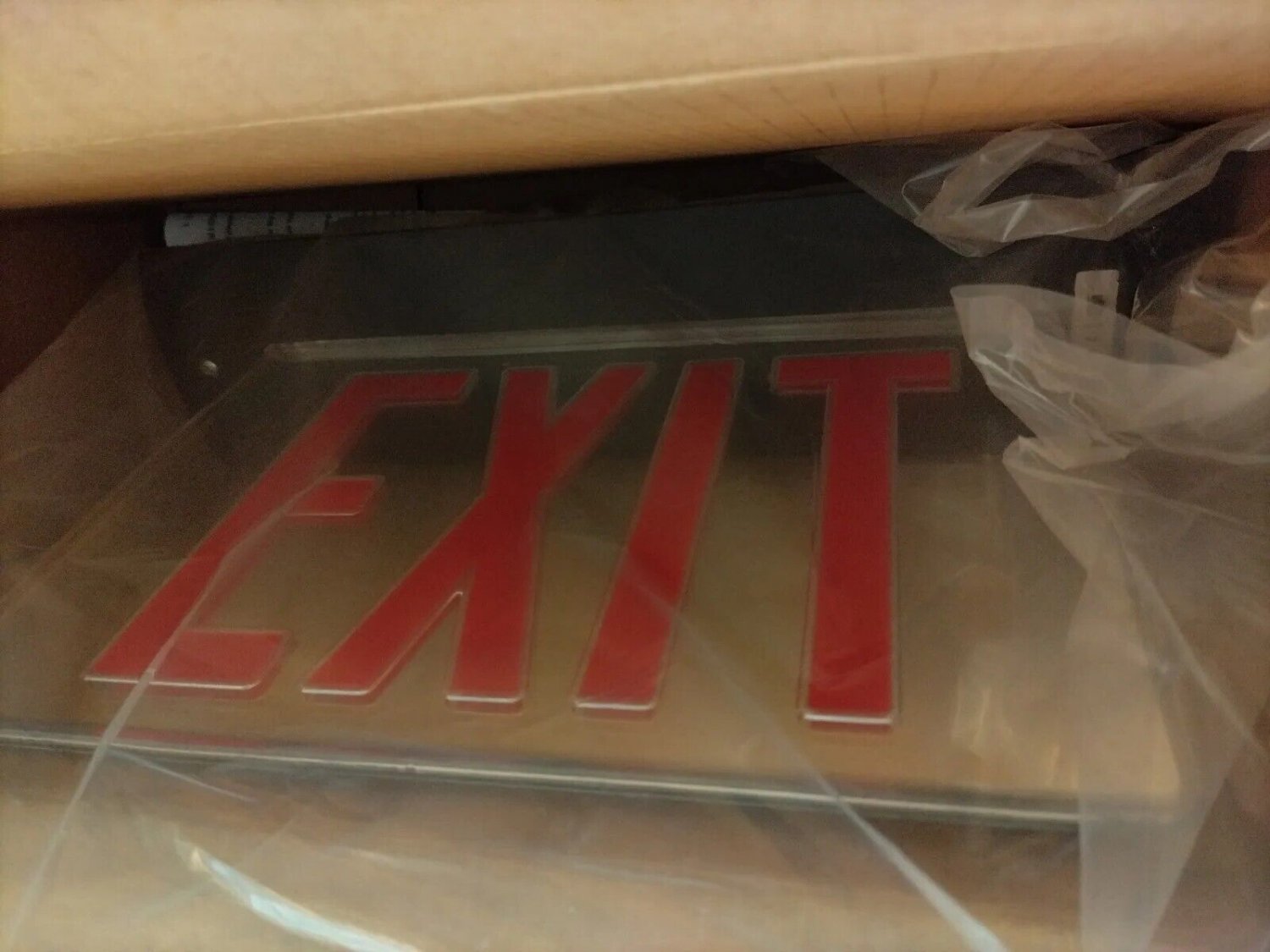 New Philips TER45VXL1BRM Exit Light Mcphilben & Philips BBER45VXL Back Box 120V