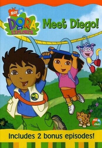 Nick Jr. Dora the Explorer - Meet Diego! Childrens DVD & Game & Flash Cards