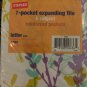 (4) 7 Reinforced Pocket Expanding Plastic File Letter Portable 6 Subject purple