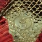 RED Tropical Fish Qifu Hinged Jewelry Trinket Box Enamel Metal Jeweled Crystals
