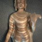 Antique Bronze Buddha metal Carved India Hindu Goddess Laxmi Statue Figure Delhi