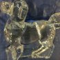 Vintage 94 Retired Baccarat Crystal Art Glass Curled Tail Dog Figurine Retriever