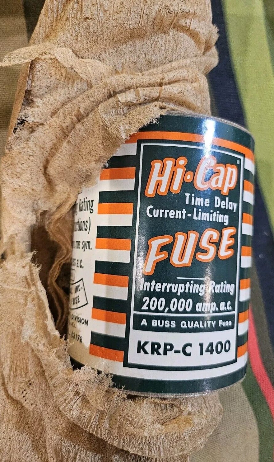 New In Box Bussmann Hi-Cap Fuse KRP-C 1400 Nice Class L 200000 Amps Time Delay
