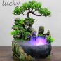 Resin Material Mini Fountain Simulation LED Light for Decoration
