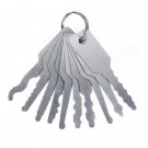 DANIU 10pcs Jiggler Keys Lock Pick For Double Sided Lock Lock Picks Tool