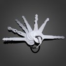 DANIU 7pcs Car Lock Opener Double Sided Lock Pick Set Locksmith Tools