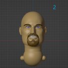 Bald Bad Guy Unpainted Reg Neck