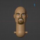 Bald Bad Guy Unpainted Long Neck Bald Bad Guy Unpainted Long Neck
