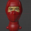 Lady Ninja Masked Unpainted