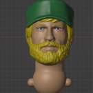 Machine Gunner with Hat Unpainted