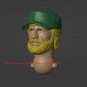 Machine Gunner with Hat Unpainted