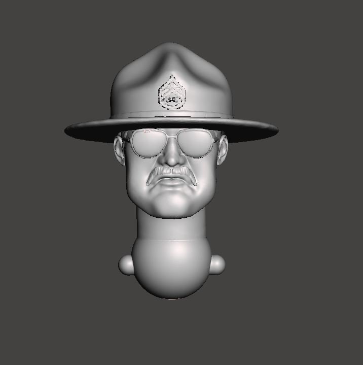 Sargeant Warthog with Hat Unpainted