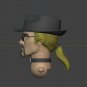 Unpainted Head Guy With Glasses